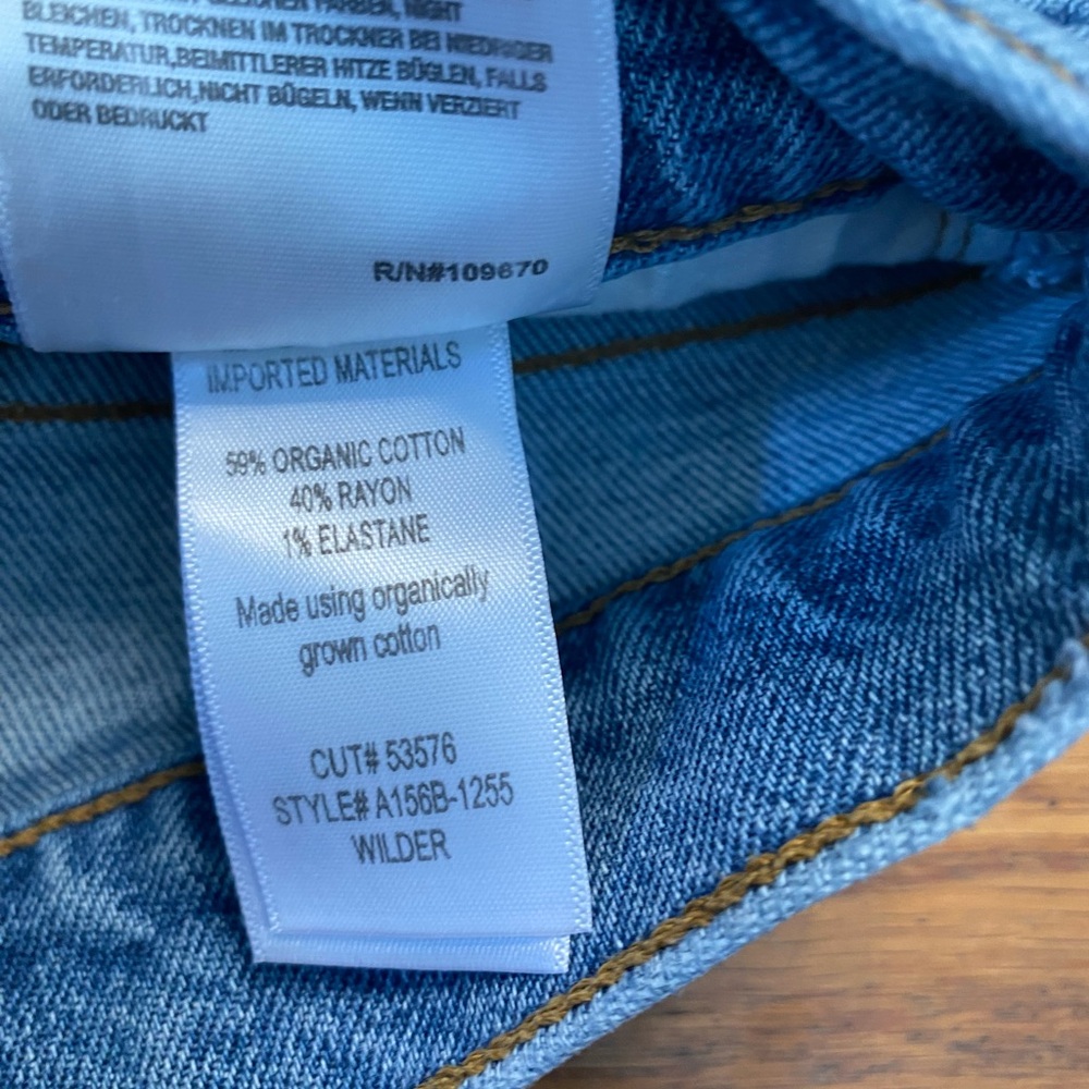 AGOLDE Wilder Distressed Straight-Leg Jeans – Size 26 - Picture 9 of 9